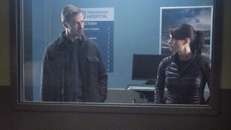 Bill Barrett as Joel Lowry and Missy Peregrym as Special Agent Maggie Bell — 'FBI' Season 7 Episode 12 "Manhunt"