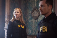 Eva-Jane Willis as Europol Agent Megan “Smitty” Garretson and Jesse Lee Soffer as Supervisory Special Agent Wesley 'Wes' Mitchell — 'FBI: International' Season 4 Episode 11 'Veritas Fidelis'