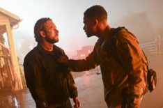 Max Thieriot as Bode Leone and Jordan Calloway as Jake Crawford — 'Fire Country' Season 3 Episode 9 'Coming in Hot'