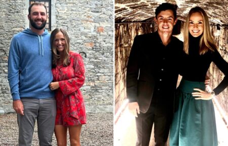 scottie scheffler with wife meredith and rory mcilroy with wife erica stoll