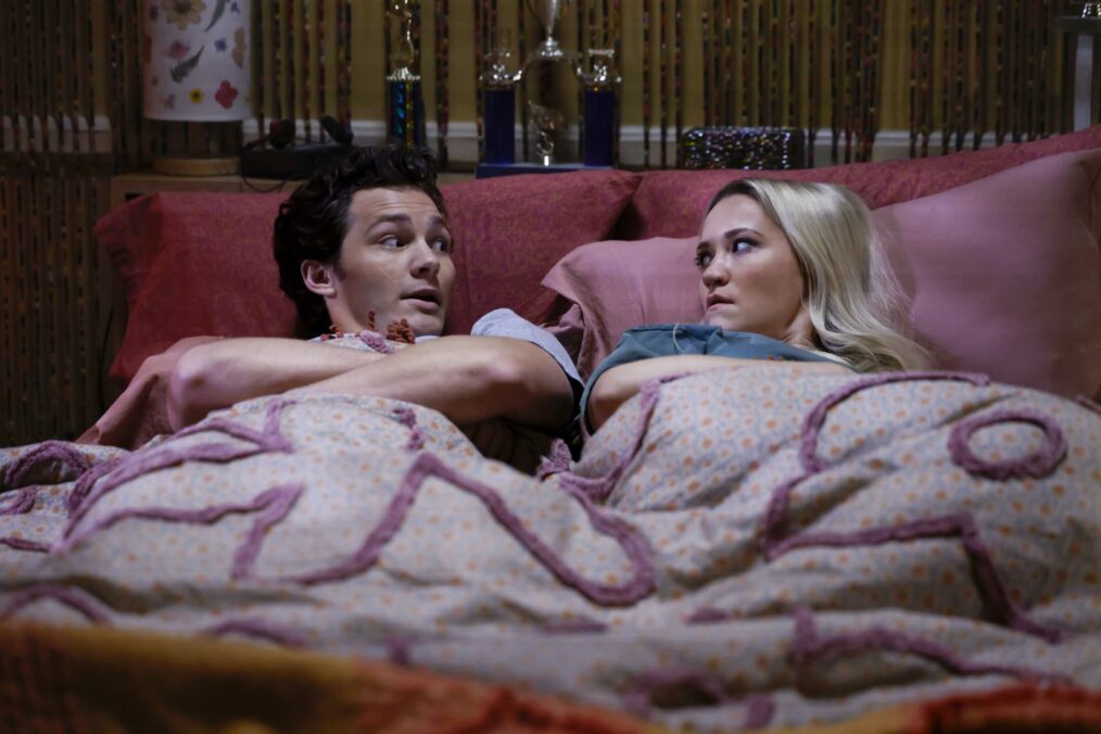 Montana Jordan and Emily Osment in 'Georgie & Mandy's First Marriage'