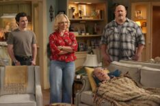 Montana Jordan, Rachel Bay Jones, Craig T. Nelson, and Will Sasso in 'Georgie & Mandy's First Marriage'