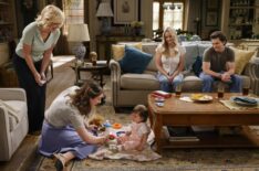 Rachel Bay Jones, Zoe Perry, Emily Osment, and Montana Jordan in 'Georgie & Mandy's First Marriage'