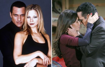 Maurice Benard with Tamara Braun and Vanessa Marcil on 'General Hospital'