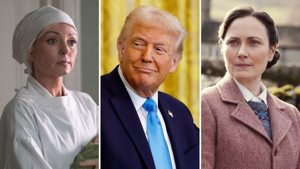 Helen George, Donald Trump, and Anna Madeley