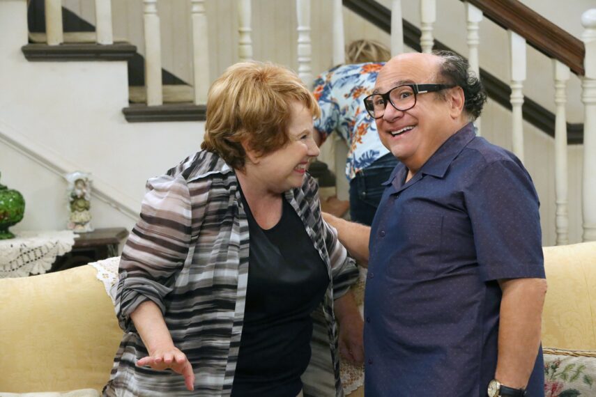 Lynne Marie Stewart and Danny DeVito in 'It's Always Sunny in Philadelphia' 