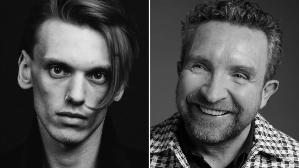 Jamie Campbell Bower (L), Eddie Marsan (R)