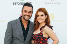 Nick Swisher and Joanna Garcia attend the Cedars-Sinai and Sports Spectacular's 34th Annual Gala at The Compound on July 15, 2019 in Inglewood, California.