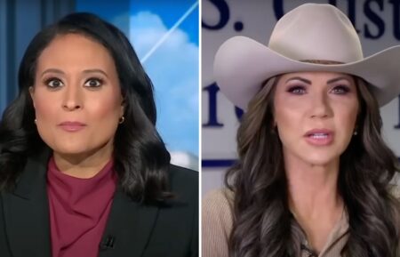 Kristen Welker and Kristi Noem