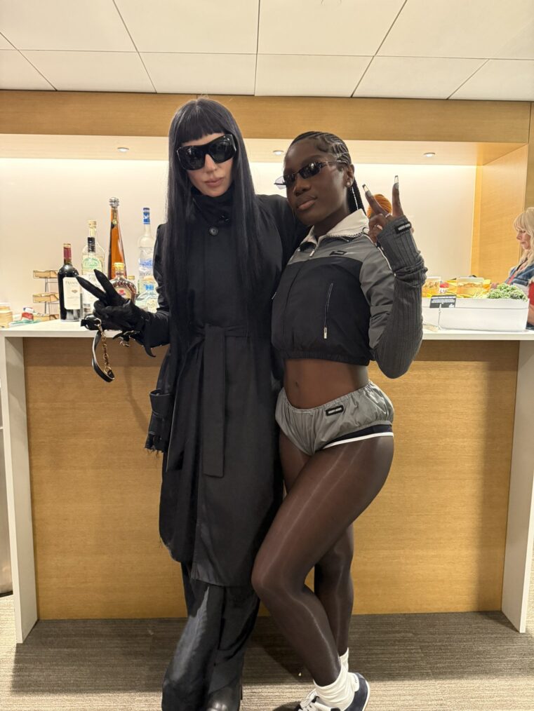 lady gaga and doechii at super bowl 2025