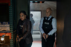 Danielle Moné Truitt as Sgt. Ayanna Bell, Christopher Meloni as Det. Elliot Stabler — 'Law & Order: Organized Crime' Season 5 Episode 5