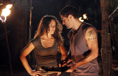 evangelina lilly and matthew fox on Lost