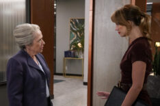 Kathy Bates as Matty, Yael Grobglas as Shae in 'Matlock' Season 1 Episode 11 - 'A Traitor in Thine Own House'