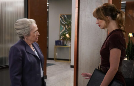 Kathy Bates as Matty, Yael Grobglas as Shae in 'Matlock' Season 1 Episode 11 - 'A Traitor in Thine Own House'