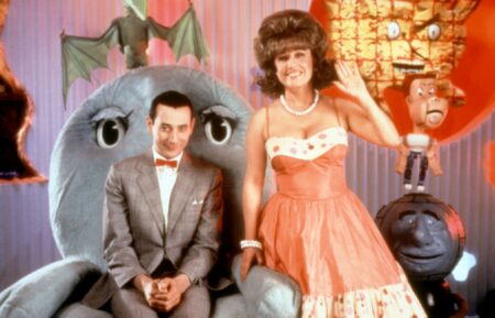 Paul Reubens and Lynne Marie Stewart in 'Pee-wee's Playhouse'