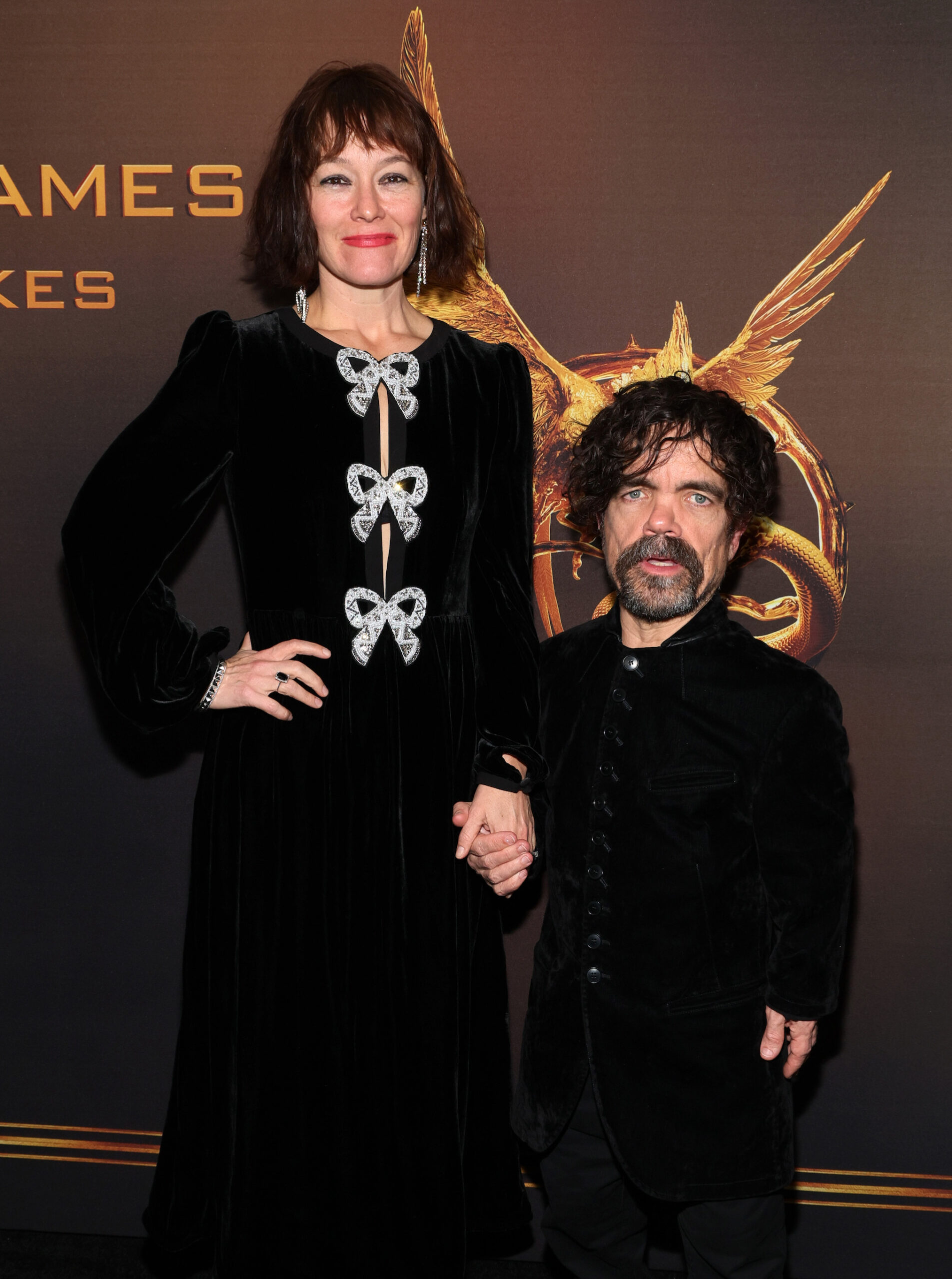 NEW YORK, NEW YORK - NOVEMBER 15: Erica Schmidt and Peter Dinklage attend 