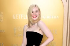 Elle Fanning at the 2025 SAG Awards