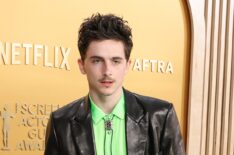 Timothée Chalamet at the 2025 SAG Awards