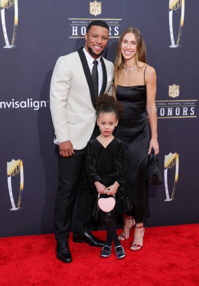 Saquon Barkley, Jada Clare Barkley and Anna Congdon attend the 13th annual NFL Honors