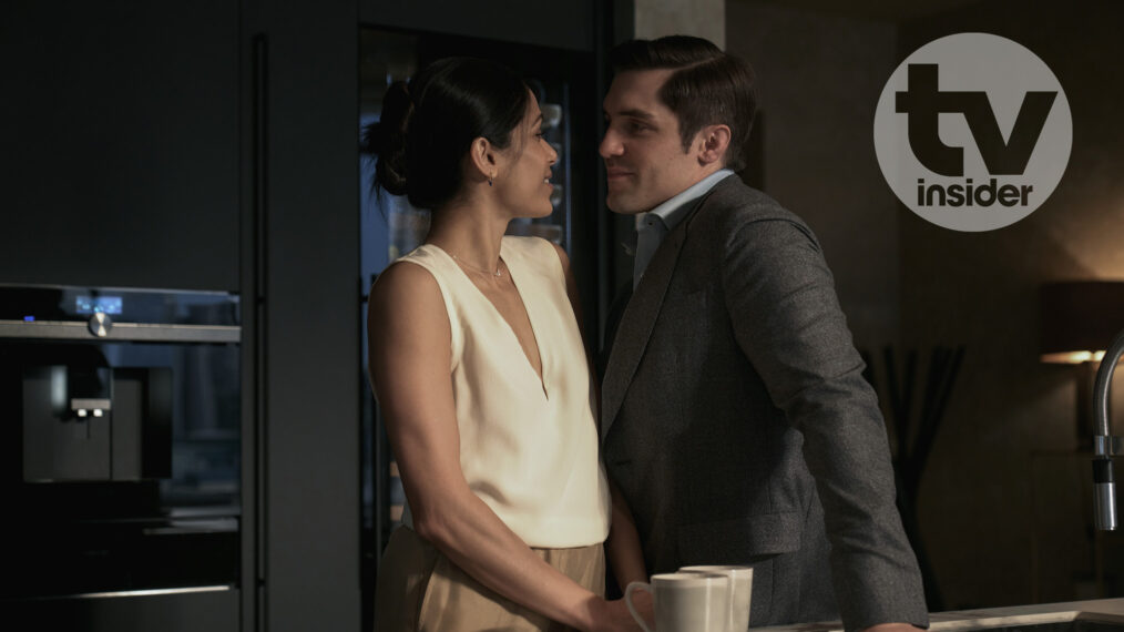 Freida Pinto as Grace, Phil Dunster as Quinn — 'Surface' Season 2