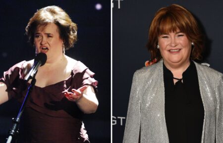 Susan Boyle performs during the 3rd semi final of the TV show 'Das Supertalent’, Susan Boyle attends 