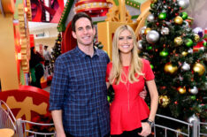 Tarek and Christina El Moussa, hosts of HGTV's hit show Flip or Flop, visited the HGTV Santa HQ at Lakewood Center