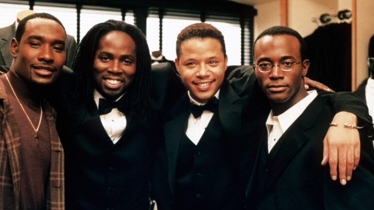 Morris Chestnut, Harold Perrineau, Terrence Howard, Taye Diggs in 'The Best Man'