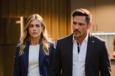 Melissa Roxburgh as Rebecca 'Bex' Henderson, Nick Wechsler as Oliver Odell — 'The Hunting Party' Season 1 Episode 2 'Clayton Jessup'