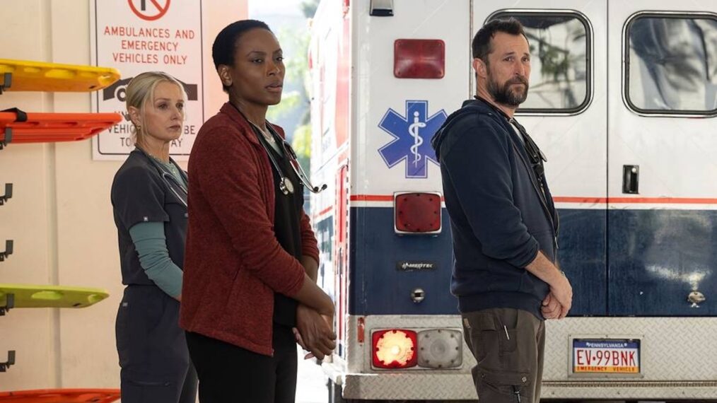 Katherine LaNasa, Tracy Ifeachor, Noah Wyle in 'The Pitt' Season 1 Episode 8