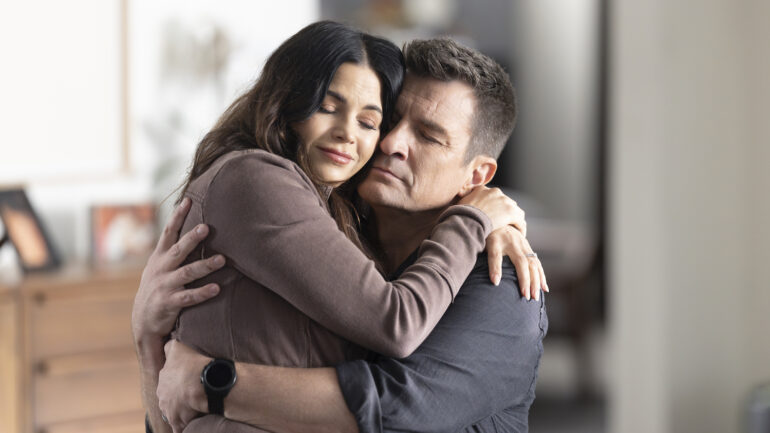 Jenna Dewan as Bailey and Nathan Fillion as Nolan — 'The Rookie' Season 7 Episode 7 "The Mickey"