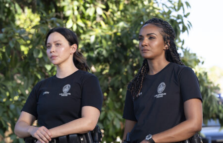 Melissa O'Neil as Lucy, Mekia Cox as Nyla — 'The Rookie' Season 7 Episode 8 