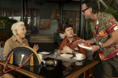 Lek Patravadi, Christian Friedel, Walton Goggins in 'The White Lotus' Season 3 Episode 3