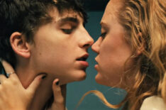 Timothee Chalamet and Maika Monroe in Hot Summer Nights