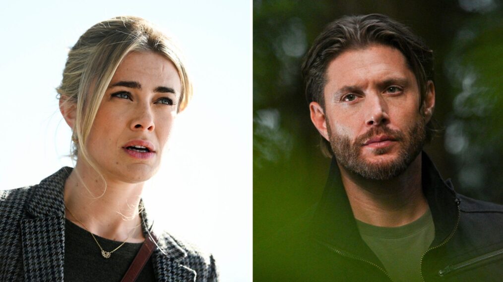 Melissa Roxburgh as Dr. Dory Shaw, Jensen Ackles as Russell Shaw — 'Tracker'