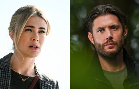 Melissa Roxburgh as Dr. Dory Shaw, Jensen Ackles as Russell Shaw — 'Tracker'