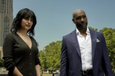 Eve Harlow as Dr. Ingrid Derian And Morris Chestnut as Dr. John Watson — 'Watson' Season 1 Episode 2 'Redcoat'