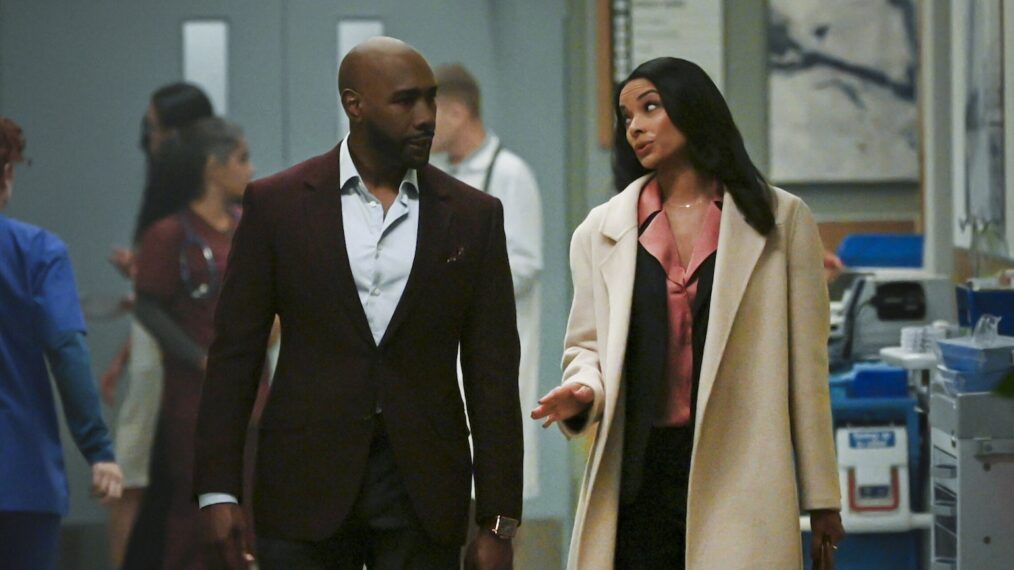 Morris Chestnut as Dr. John Watson and Rochelle Aytes as Dr. Mary Watson — 'Watson' Season 1 Episode 2 