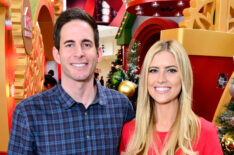 Tarek and Christina El Moussa, hosts of HGTV's hit show Flip or Flop, visited the HGTV Santa HQ at Lakewood Center