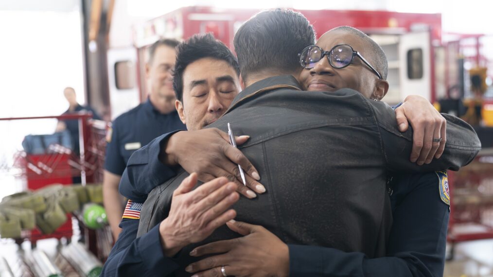 Kenneth Choi as Chimney and Aisha Hinds as Hen — '9-1-1' Season 8 Episode 9 