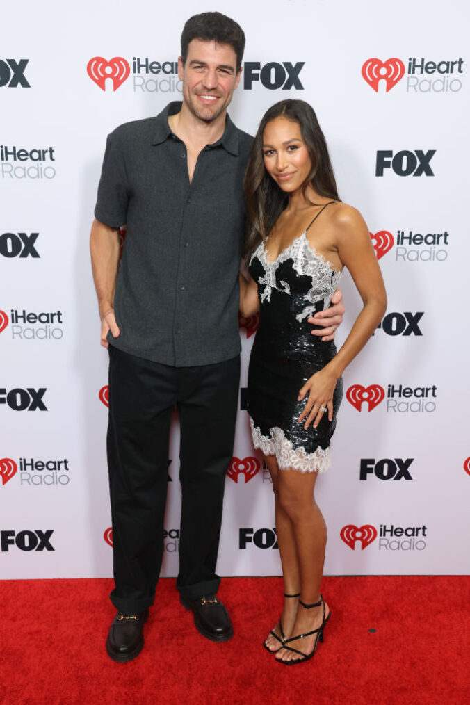 LOS ANGELES, CALIFORNIA - MARCH 17: (FOR EDITORIAL USE ONLY) (L-R) Joe Amabile and Serena Pitt attend the 2025 iHeartRadio Music Awards at Dolby Theatre in Los Angeles, California on March 17, 2025. Broadcasted live on FOX.