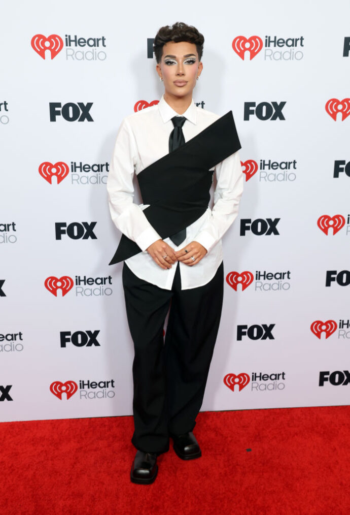 LOS ANGELES, CALIFORNIA - MARCH 17: (FOR EDITORIAL USE ONLY) James Charles attends the 2025 iHeartRadio Music Awards at Dolby Theatre in Los Angeles, California on March 17, 2025. Broadcasted live on FOX