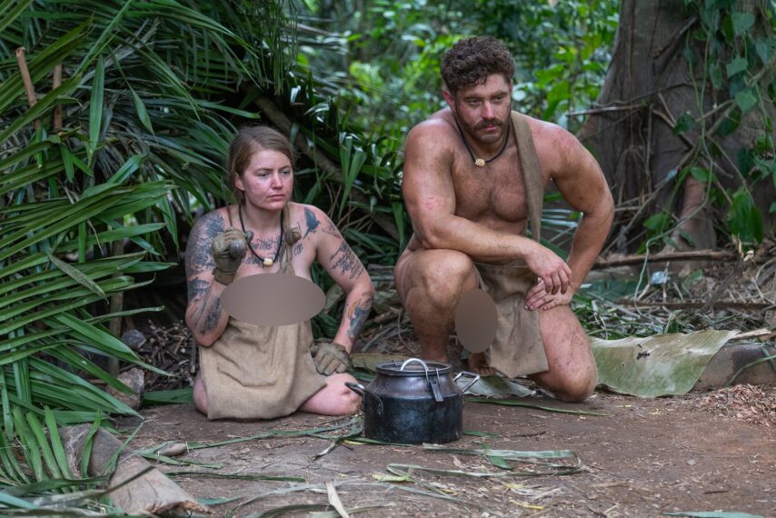 Hero shot - Jonny and Mandy outside shelter