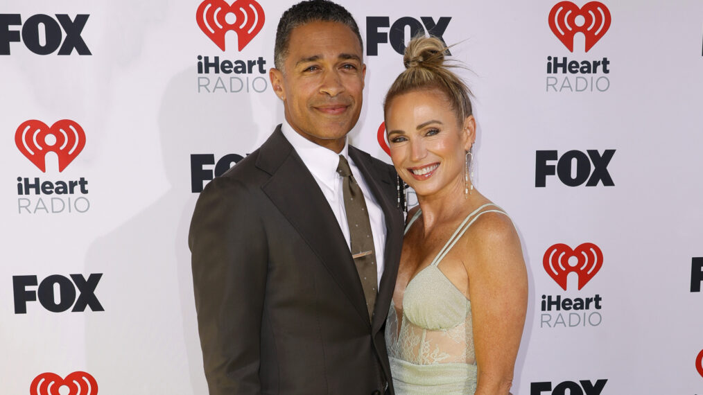 TJ Holmes and Amy Robach attend the 2024 iHeartRadio Music Awards