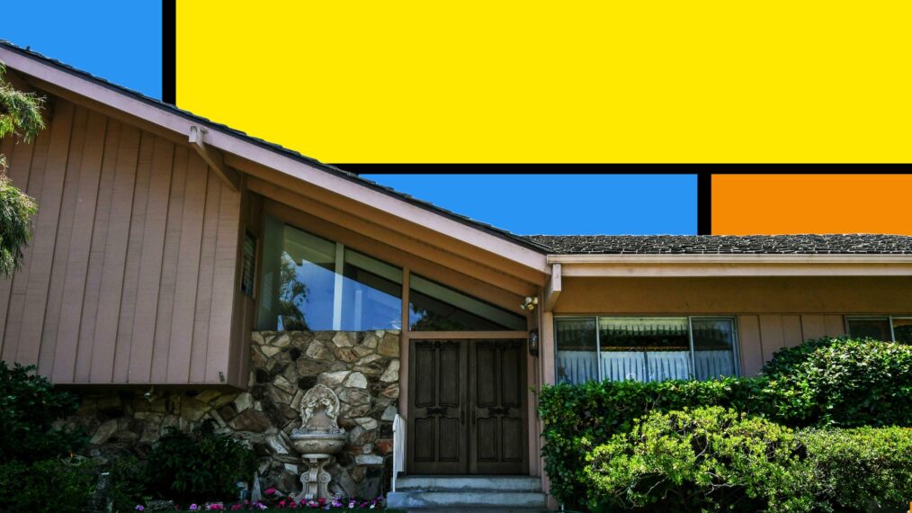 The house used in the American sitcom “The Brady Bunch” custom graphic