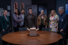 A.J. Cook as Jennifer ‘JJ’ Jareau, Aisha Tyler as Dr. Tara Lewis, Adam Rodriguez as Luke Alvez, RJ Hatanaka as Tyler Green, Paget Brewster as Emily Prentiss, Kirsten Vangsness as Penelope Garcia, and Joe Mantegna as David Rossi in Criminal Minds: Evolution, season 18