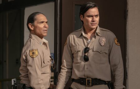 Zahn McClarnon and Kiowa Gordon in 'Dark Winds' Season 3