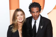 Ellen Pompeo and Chris Ivery attend the 2025 Vanity Fair Oscar Party