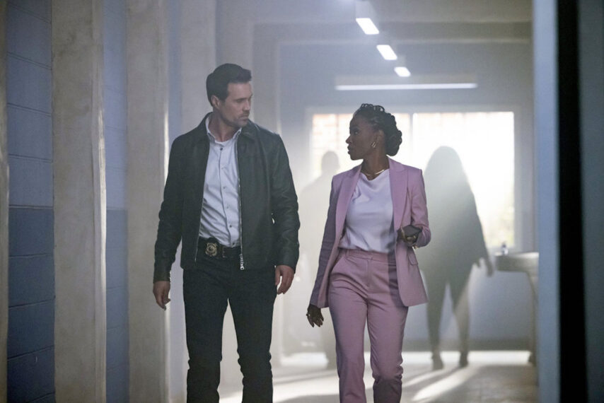 Brett Dalton as Detective Mark Trent, Shanola Hampton as Gabi Mosely — 'Found' Season 2 Episode 16 