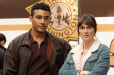 Devon Terrell as Shane Carson and Leighton Meester as Lou in 'Good Cop/Bad Cop' Season 1 Episode 4 - 'Found Footage'