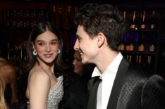 Hailee Steinfeld and Timothée Chalamet attend the 2025 Vanity Fair Oscar Party